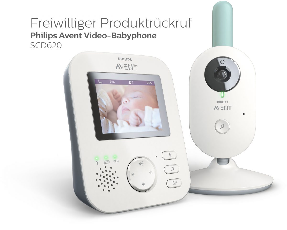 Rückruf Philips Avent Babyfon SCD620